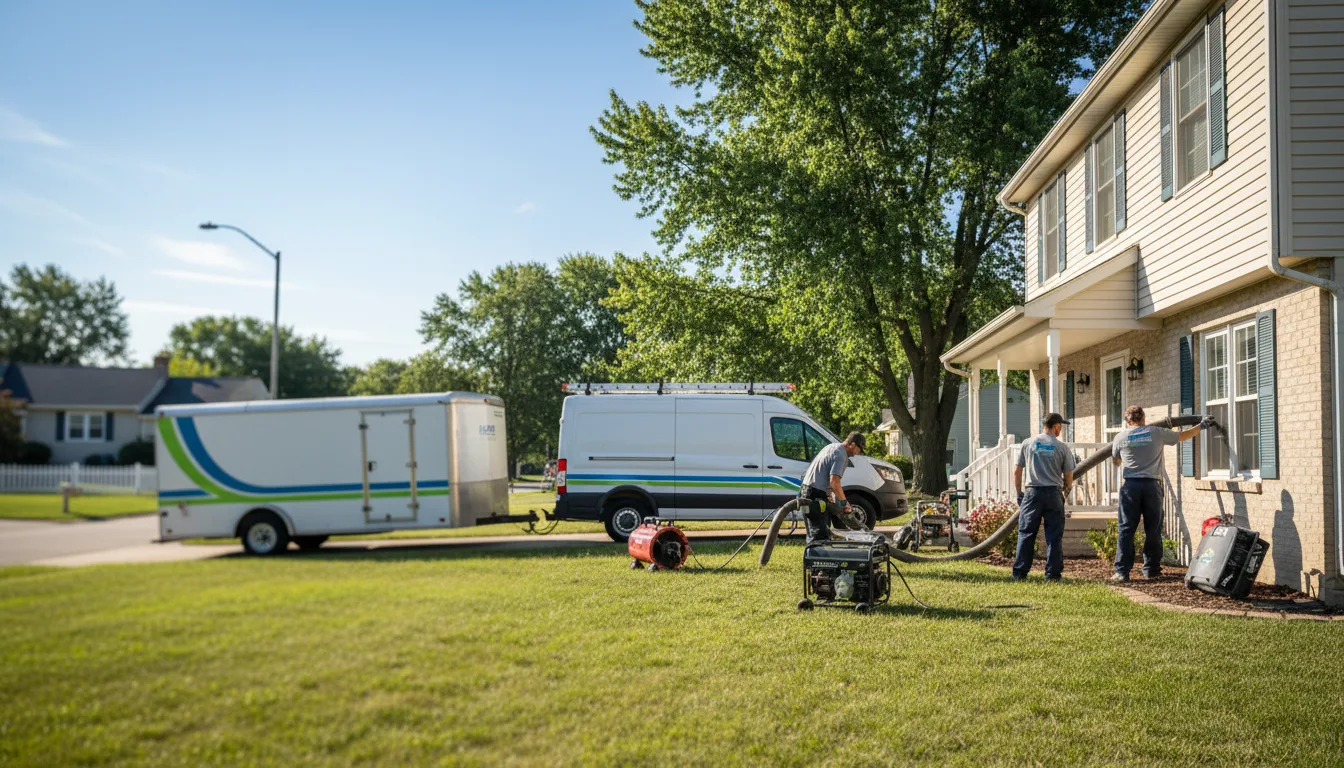 Flooded Basement Restoration And Cleanup With Repair in Wagon Mound, NM near me